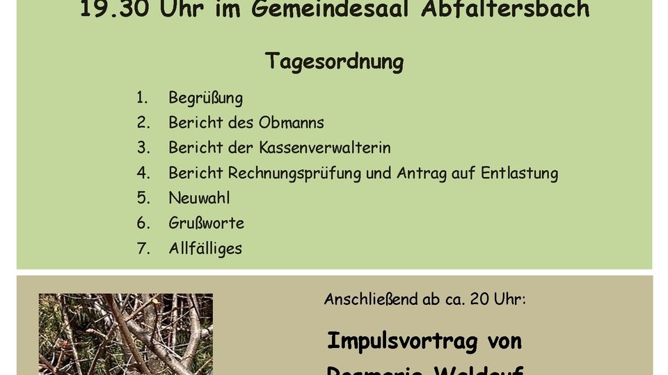 Jahreshauptversammlung