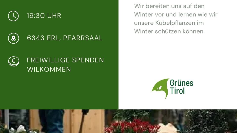 Vortrag - Kübelpflanzen winterfest machen
