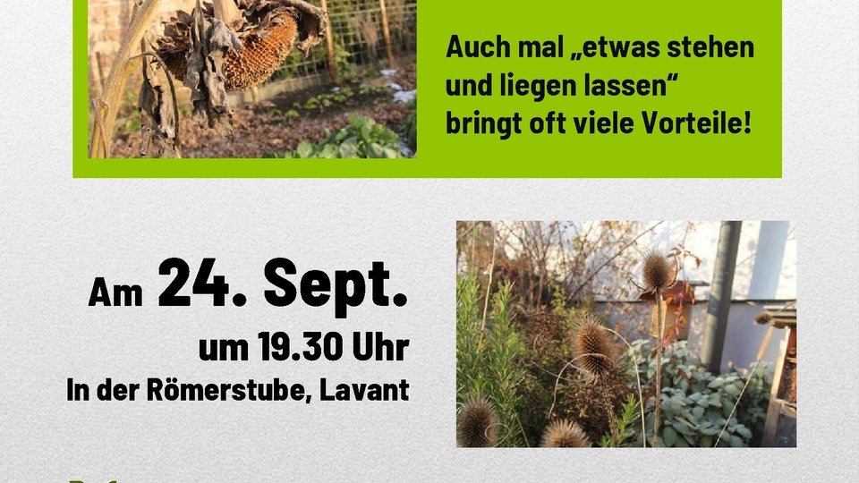 Herbstarbeiten im Naturgarten