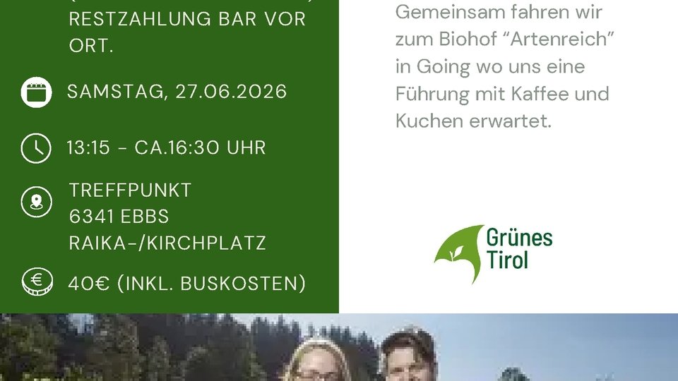 Besichtigung Biohof "Artenreich" Going