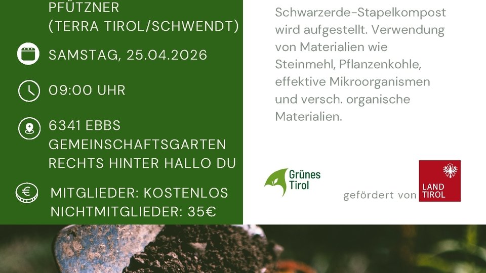 Workshop Terra Preta - Schwarzerde herstellen