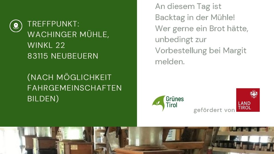 Führung Wachinger Mühle (Neubeuern)