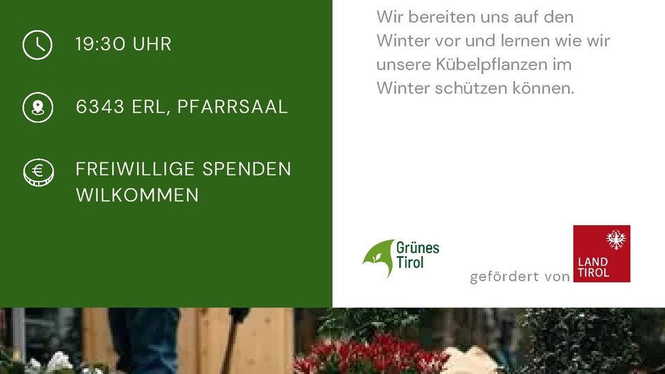 Vortrag - Kübelpflanzen winterfest machen