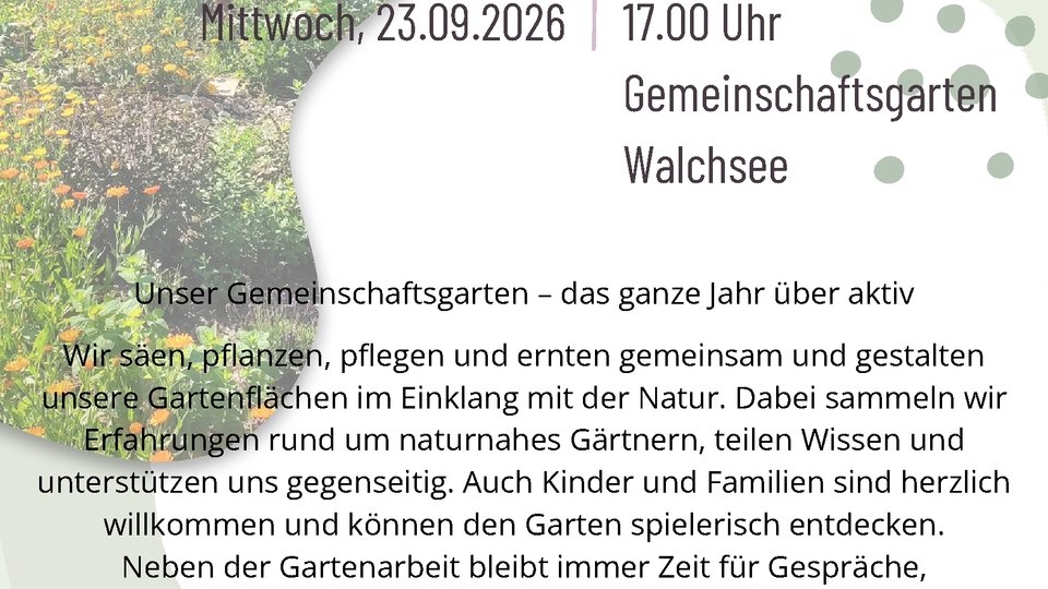 Offener Gemeinschaftsgarten